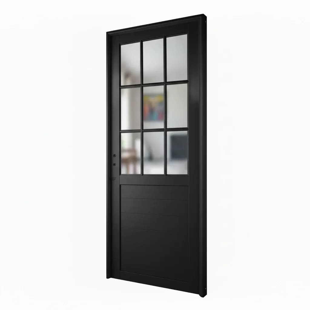 PUERTA 36mm 1/2 VIDRIO REPARTIDO.